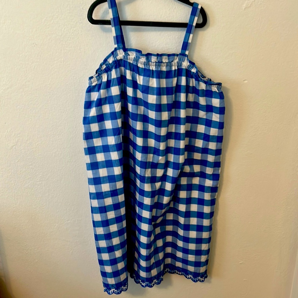 Gap Kids, Blue Checked Dress Sz xl(12)